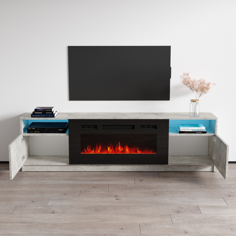 York 02 Fireplace TV Stand - Meble Furniture