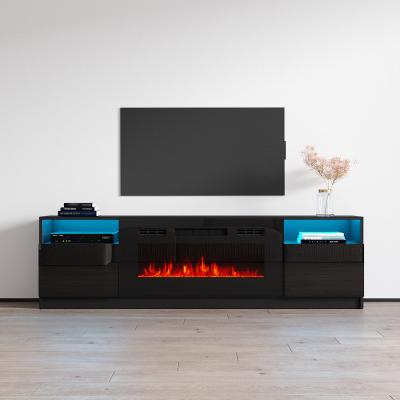 York 02 Fireplace TV Stand - Meble Furniture