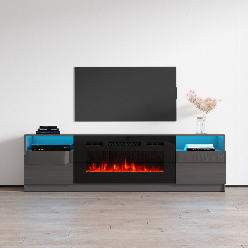 York 02 Fireplace TV Stand - Meble Furniture