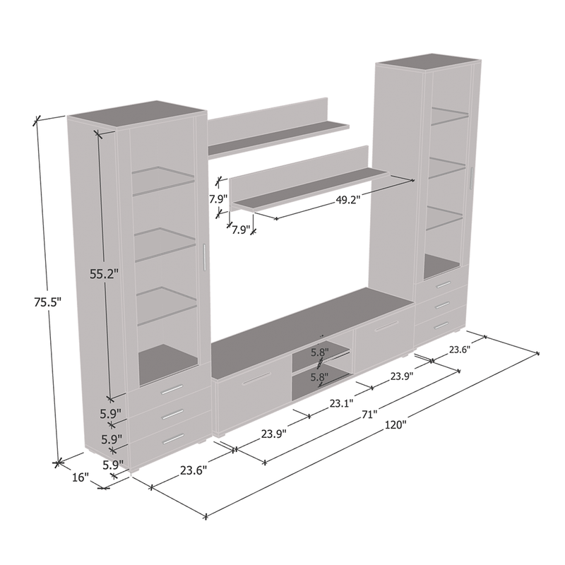 Soho 4 Entertainment Center - Meble Furniture