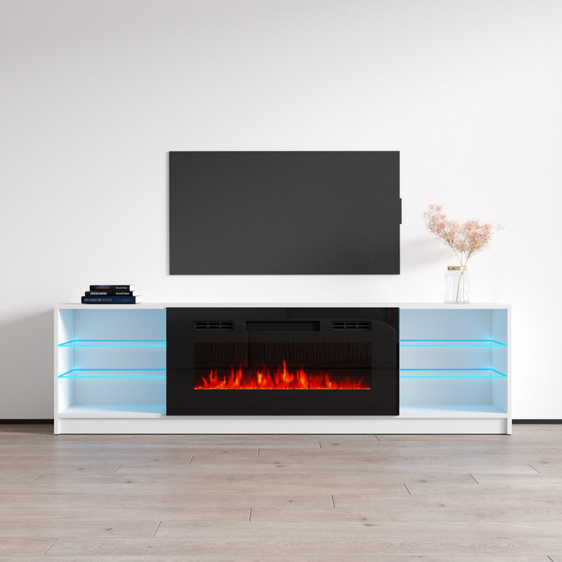 Boston 01 Fireplace TV Stand - Meble Furniture